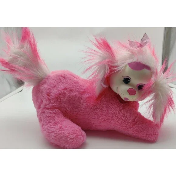 Puppy Surprise Lexi Mom Pups Heart Eye Pink White Plush 10