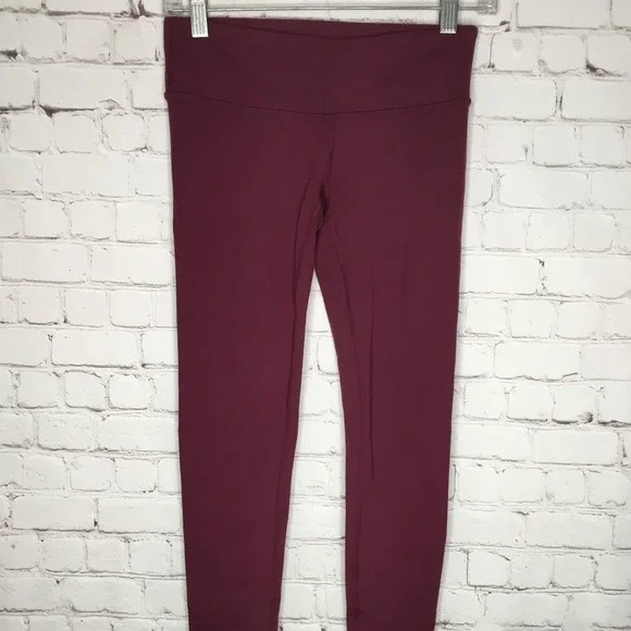 Alo Yoga‎ High Waist Purple/Maroon Athletic WorkOut Leggings Women XS China