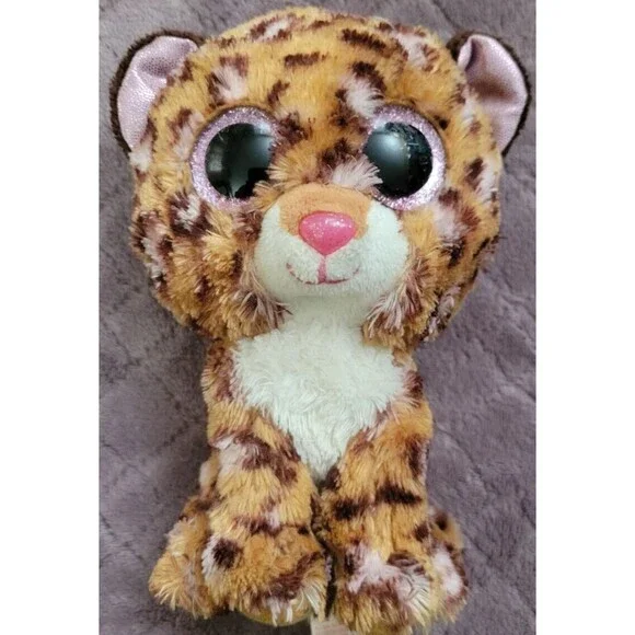 2016 TY Beanie Boos PATCHES 6” Leopard Plush Stuffed Animal No Heart Tag