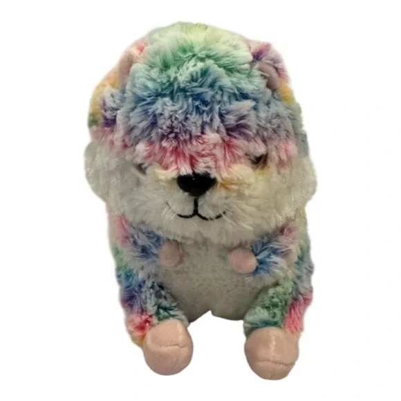 Nanco Belly Buddies Rainbow‎ Frosted Hamster Plush Multicolor