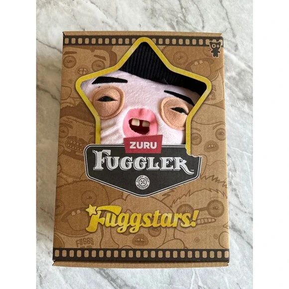 Zuru Fuggler Fuggstars Plush Monster Elvis OS Pink NIB Star Hat Funny Ugly Toy