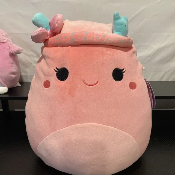 Rare Squishmallow Easter 2025 Barbara the Peeps Milkshake 14 inch Hard‎ To Find