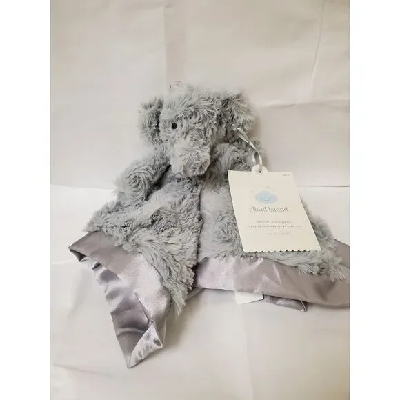 Cloud island elephant lovey security‎ blanket new with tags rosette