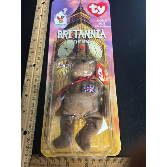 McDonald's Ty Beanie Baby BRITANNIA‎ Bear 1999 NIB Collectible