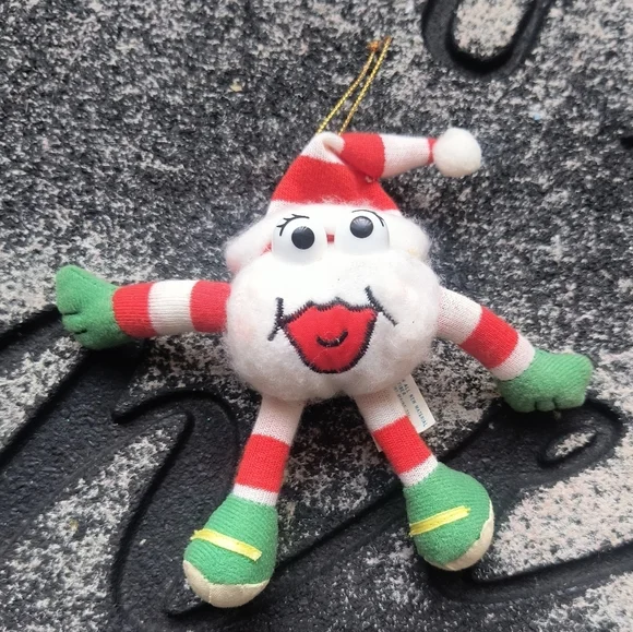 Dan Dee Vintage Festive Plush Santa Toy with Red and Green Accents Ornament 5