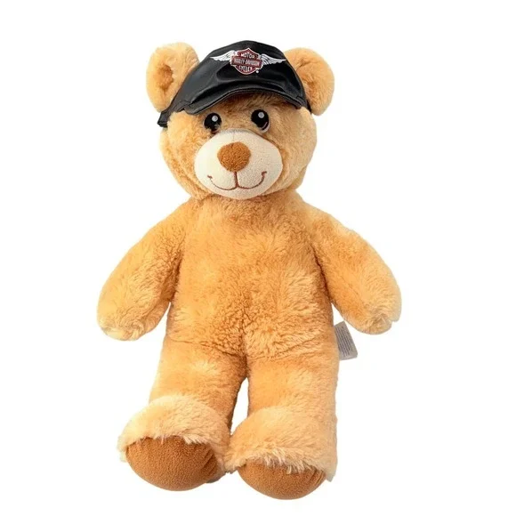 Build-A-Bear‎ Workshop Teddy Bear with Removable Harley-Davidson Hat Accessory