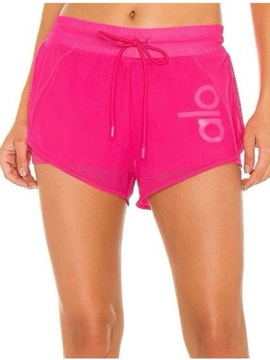 Alo Mesh Pink Shorts