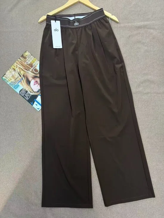 🪄Alo Yoga Suit Up Trouser Coffee Brown Regular 30-inch Inner Seam Length