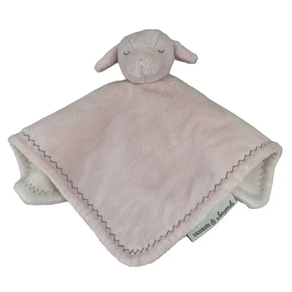 Blankets & Beyond Pink‎ Lamb Sheep Lovey 13