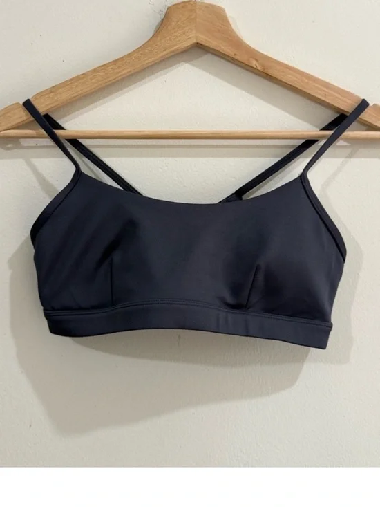 ALO Yoga Midnight Black Double-Strap Sports Bralette