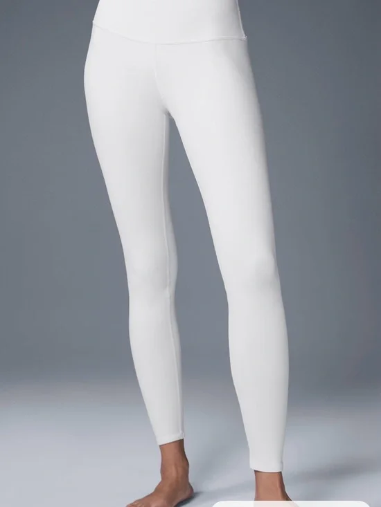 ALO Yoga White High-Rise Leggings