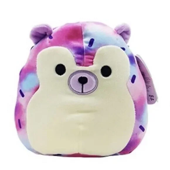 Squishmallow Yasmin The Hedgehog 8” Soft Plush Toy Kellytoy Pink Purple Aerie