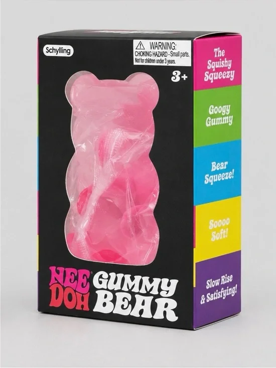 Inspired Gummy Bear Squishy - Pink Slow Rising Sensory Fidget Toy