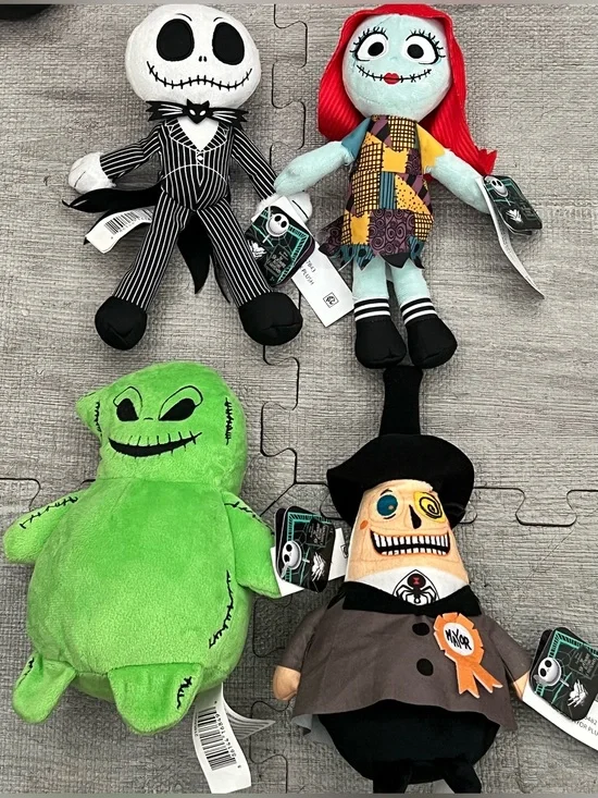 Disney Nightmare Christmas Lot Jack Sally Oogie Boogie Mayor w/ Tags