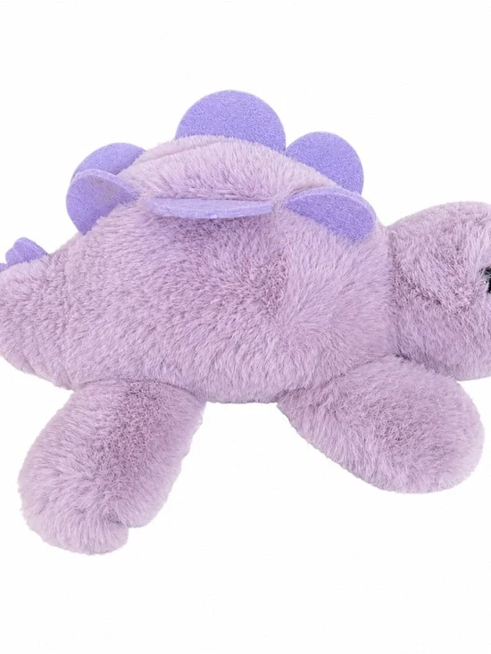 Aurora Flopsie Stegosaurus Dinosaur Plush 8” Purple Dino Stuffed Animal Soft Toy