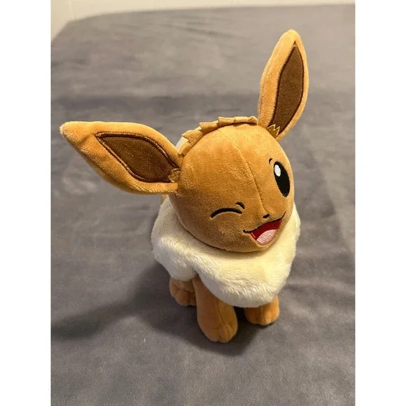 Pokemon Eevee Plush 8 Inch Stuffed Animal Toy 2023 Nintendo Official