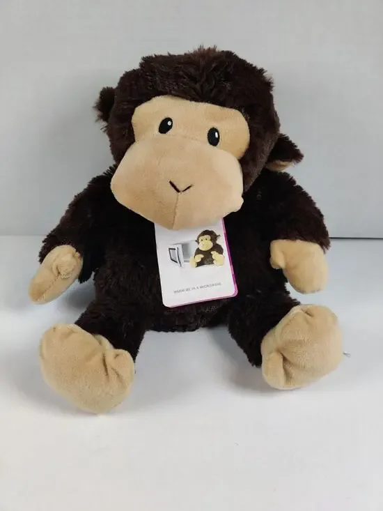 Warmies Chimp Cozy Plush Microwave Heatable Lavender Scented Stuffed Animal New