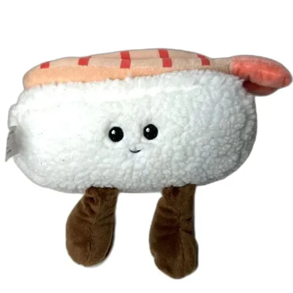 Kawaii Sushi Plush Salmon Nigiri Stuffed Animal Cute Food Plush 11 Inch 11