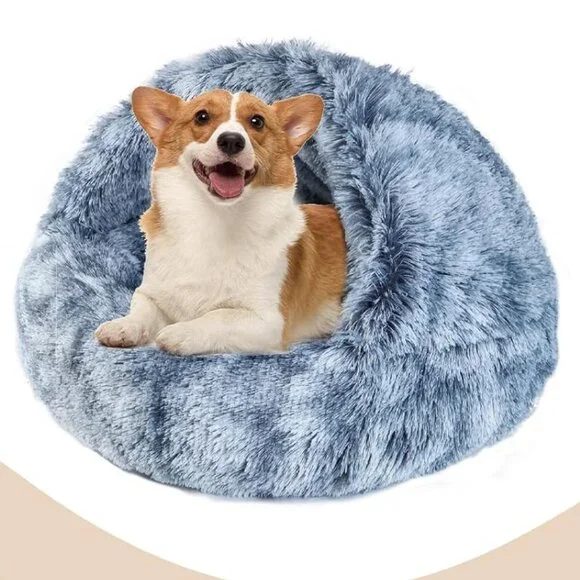 Calming  Cave Hooded Pet Bed  22
