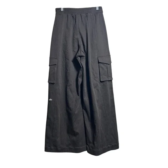 Alo Yoga Show Off Cargo Pants Espresso Brown Wide Leg High Waist Small W51383R