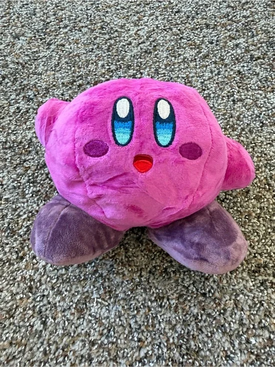 Kirby Magenta Purple Plush Blue Eyes Soft Stuffed Character Toy With Tag