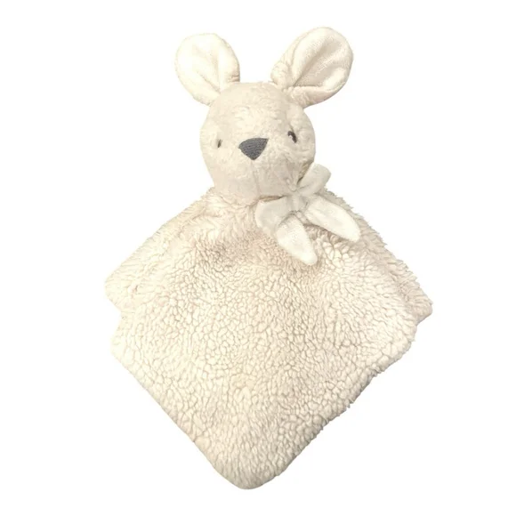Little Miracles Bunny Rabbit Lovey Plush Security Blanket Cream NO TAGS 14