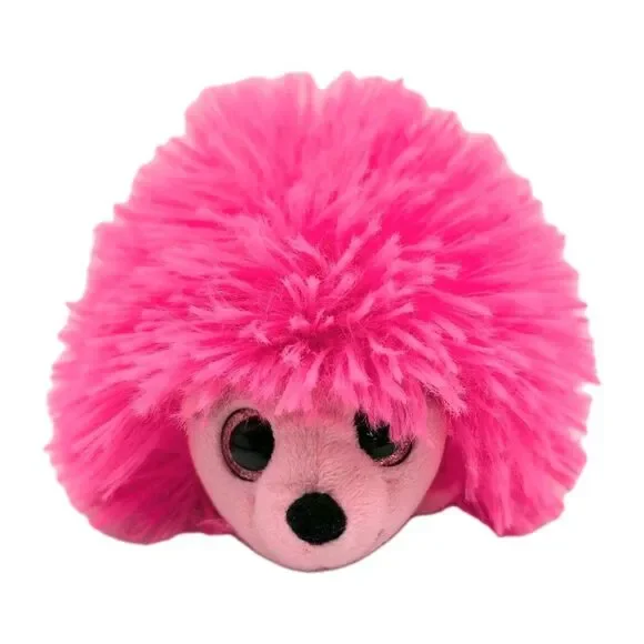 Ty Beanie Boo Lilly Pink Hedgehog Plush Stuffed Animal 2014 6