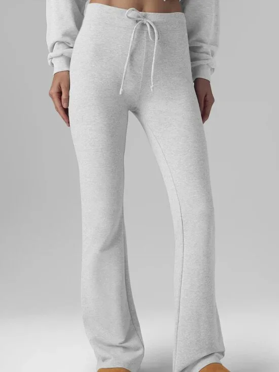 Alo Yoga Sway Bootcut Sweatpants In Heather Gray - Women's Size Medium - NWT