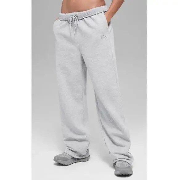 Alo Yoga Women's Heather Gray Accolade Straight Leg Sweatpant Size XS