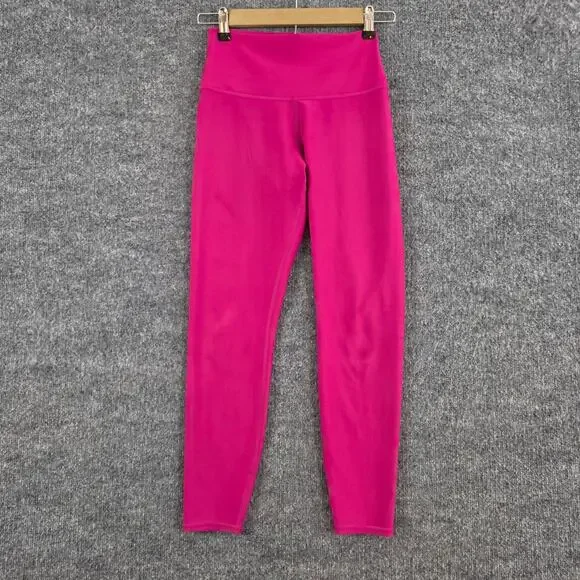 Alo Yoga Leggings Womens Small High Waist Airlift Hot Pink Yoga Athletic Pilates