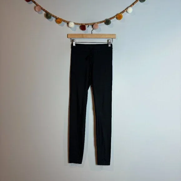 Alo black tie waist leggings