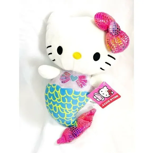 NEW Hello Kitty Mermaid Plush Stuffed Animal