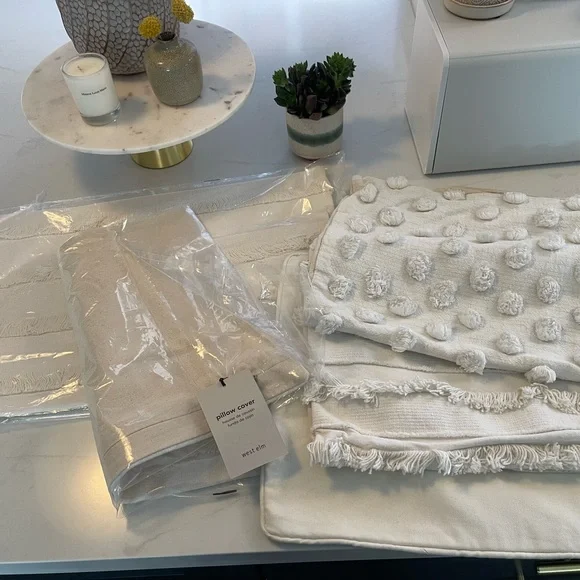 West Elm Textured Pillow Covers