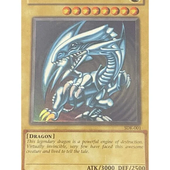 2002 Yu-Gi-Oh Blue-Eyes White Dragon SDK-001 Ultra Rare WCG 10 Gem Mint Vintage