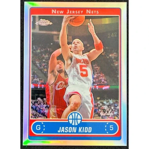 2006-07 TOPPS CHROME JASON KIDD REFRACTOR NEW JERSEY NETS‎