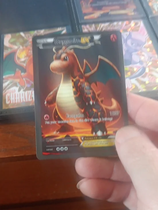 Charizard EX Full Art Pokémon Card - Red & Orange Dragon