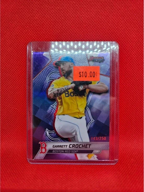 2025 Bowman’s Best #3 Garrett Crochet Purple Lazer /250 - Boston Red Sox