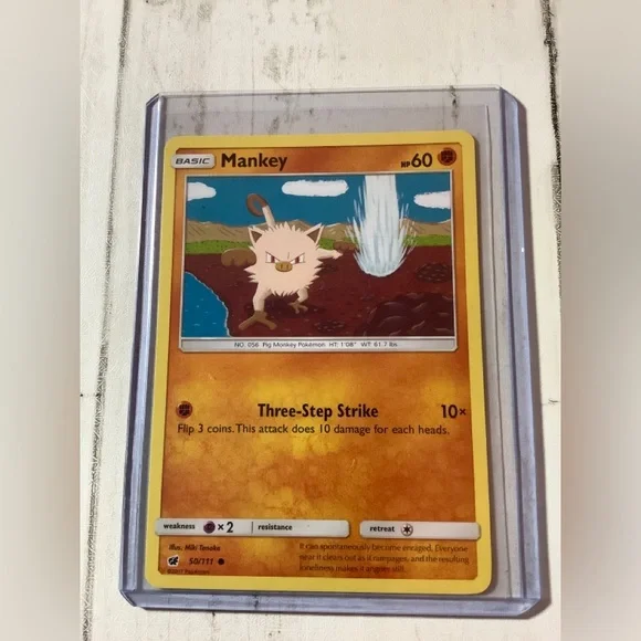 Mankey Common - Crimson Invasion 50/111 NM Pokémon