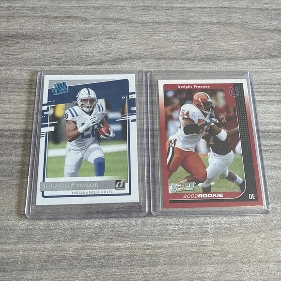Indianapolis Colts NFL Rookie Card Lot Jonathan Taylor Dwight Freeney Panini