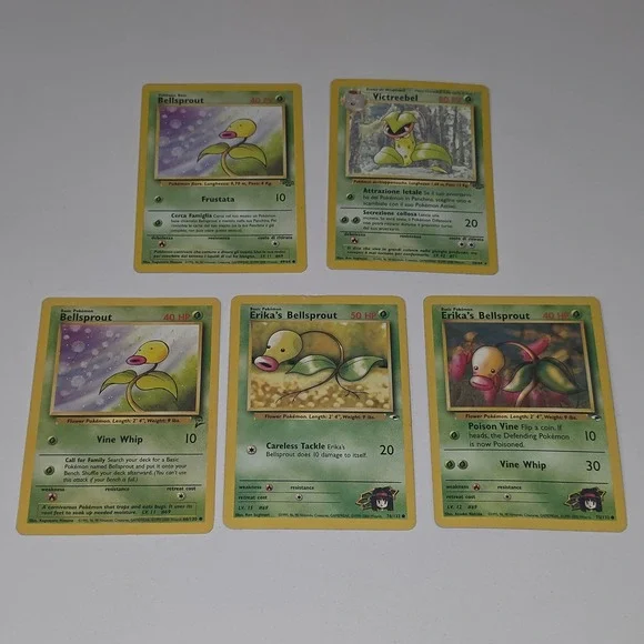 Pokemon Card Lot Bellsprout Victreebel Erika Gym Heroes Jungle Base 2 Italian