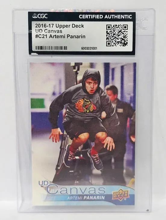 2016-17 Upper Deck UD Canvas Artemi Panarin #C21 - Certified Authentic!
