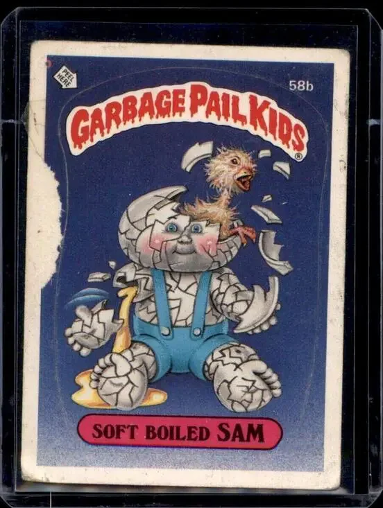 Garbage Pail Kids Card - Soft Boiled Sam #58b