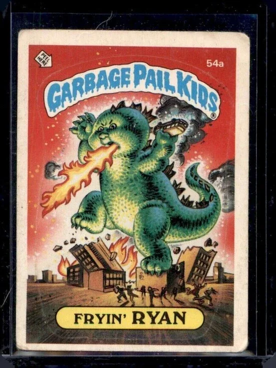 Garbage Pail Kids Fryin' Ryan Trading Card - Classic 1985