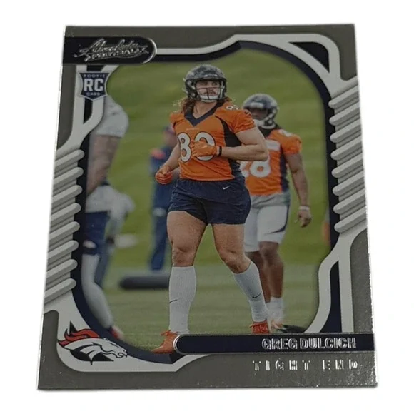 2022 Panini Absolute Football Greg Dulcich Rookie Card 163 Denver Broncos RC