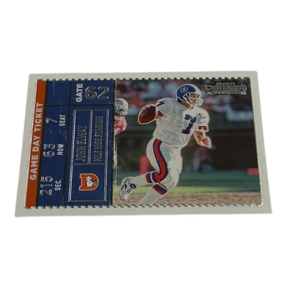2022 Panini Contenders John Elway Game Day Ticket Insert Denver Broncos GDT-JEL