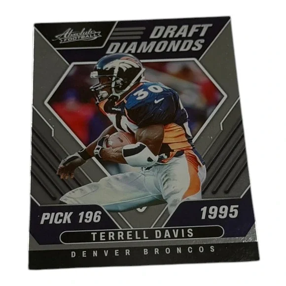 2022 Panini Absolute Football Terrell Davis Draft Diamonds Denver Broncos DD-11