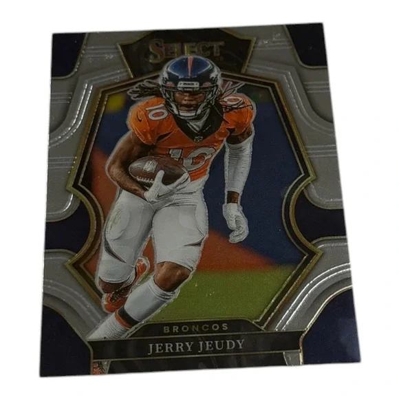 2022 Panini Select Football Jerry Jeudy Denver Broncos Premier Level Card 132