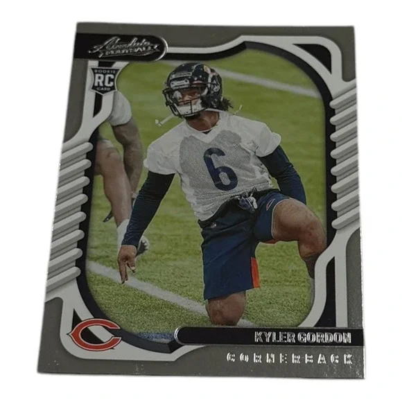 2022 Panini Absolute Football Kyler Gordon Rookie Card 181 Chicago Bears RC