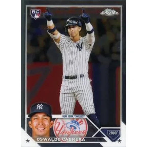 2023 Topps Chrome Oswaldo Cabrera Refractor Rookie #69 Yankees