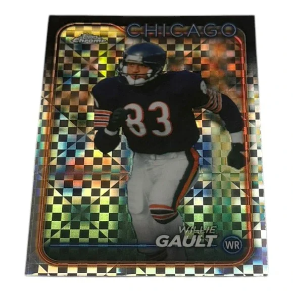 2024 Topps Chrome Willie Gault Chicago Bears X-Fractor Refractor Card 24 WR